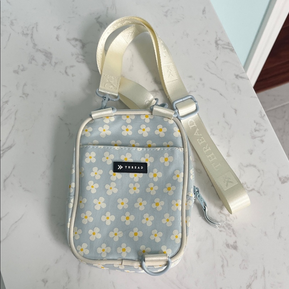 Thread Floral Crossbody Bag